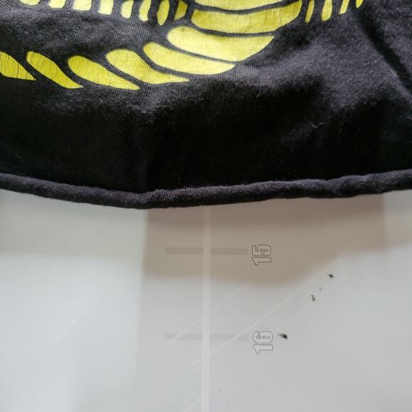 Cobra Kai Cropped T Shirt Size L Black Snake Summer Y2K Beach Gym Workout - Picture 9 of 9